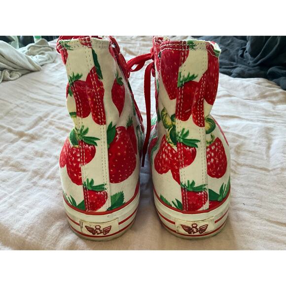 IiJin Strawberry Dream Hidden Invisible Wedge Sneakers 38/8 - Picture 8 of 13